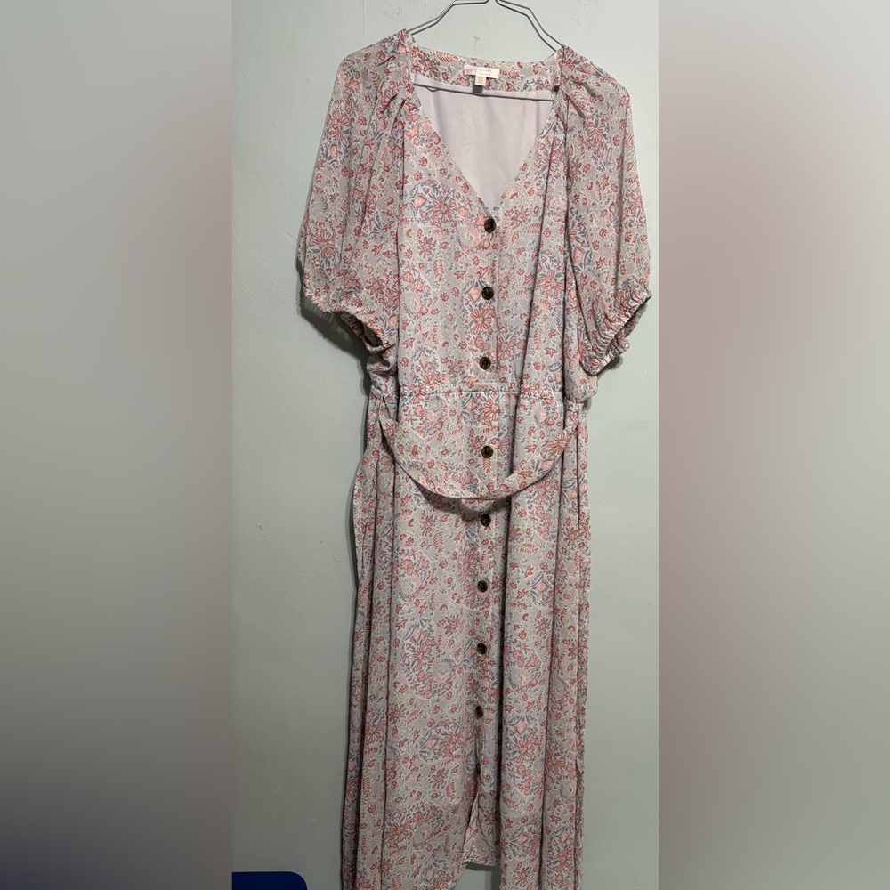 Lauren Conrad brand floral maxi dress women’s size 2X
